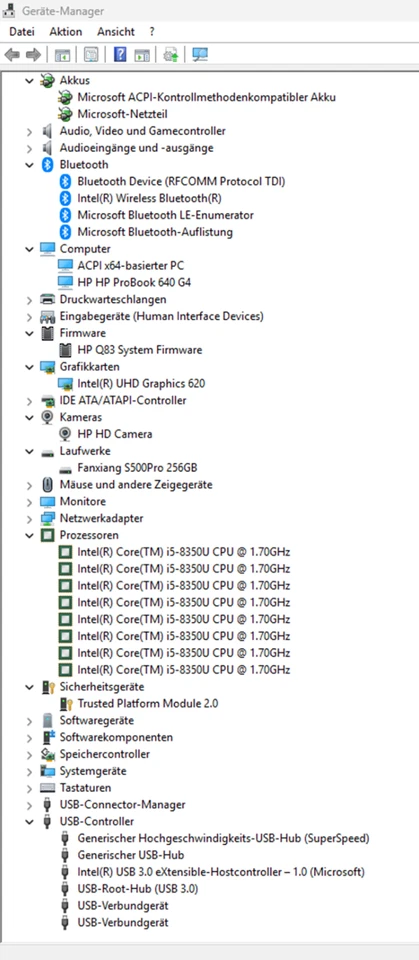 HP ProBook 640 G4 * 14" *8X i5-8250U *16 GB RAM*| 256 GB NvMe Windows 11 - Bild 4 von 4