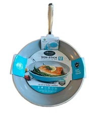 Gotham Steel Diamond 12" Turquoise Non-Stick Aluminum Fry Pan Brand New
