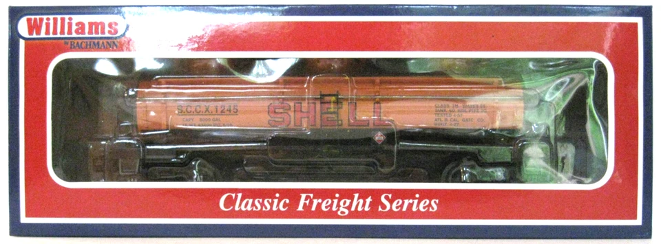 WILLIAMS O Gauge #47108 SHELL 3 DOME TANK CAR - NIB - Image 2 of 4