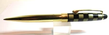 TERZETTI "CHECKMATE" METAL G/T BALLPOINT PEN + GIFT POUCH