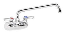 Krowne Silver Series 10-410L Wall Mount Kitchen Faucet with 4” Center Moun
