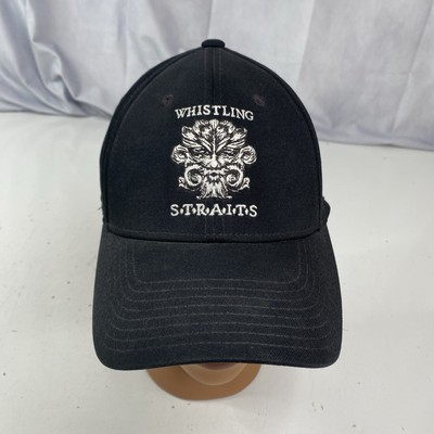 Vintage American Needle Hat Men's Large Fitted Black Whistling Straits Golf Cap