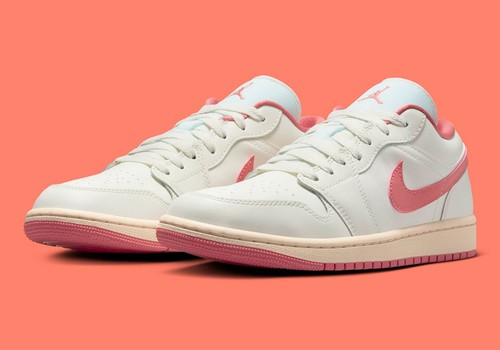 Nike Air Jordan 1 Low Sail Guava Ice Pink Salt Women's Sports Sneaker DC0774-109