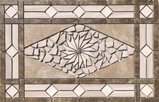 32" x 20 3/4" Tile Medallion Mosaic - Daltile Affinity  Articulo tile series