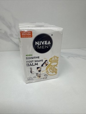 Lot Of 3 Nivea Men Sensitive Post Shave Balm 3.3 oz Limited Edition Design New