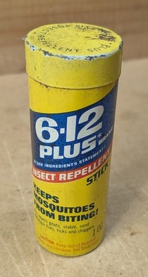 Vintage 6-12 Insect Repellent Push-Up Stick Advertising