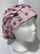 surgical/medical cap bouffant style cord lock- Hello Kitty