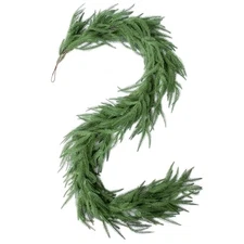 6 Ft Christmas Norfolk Pine Garland - Real Touch Pine Greenery Garlands for 1