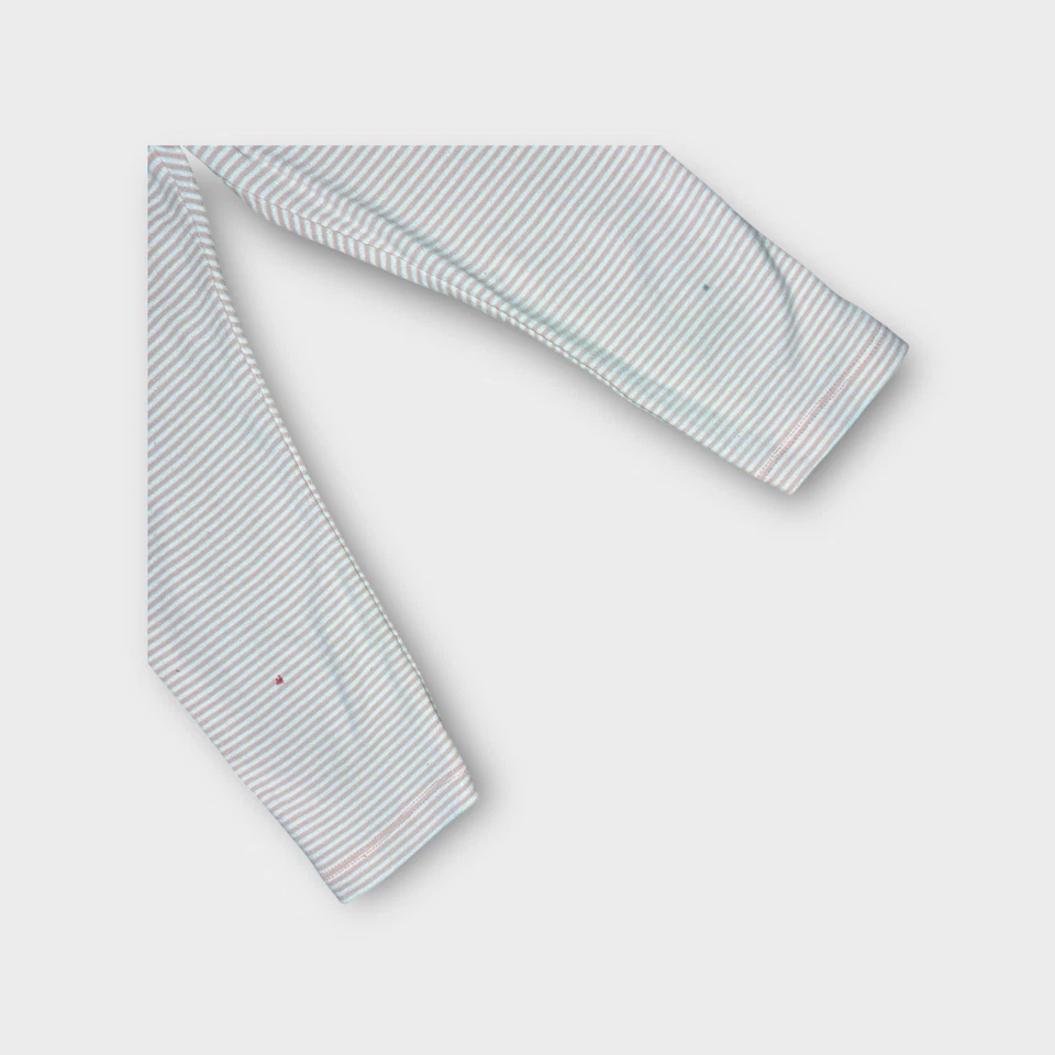 Leggings recortados a rayas rosa y blanco Tea Collection Foto 2 de 4