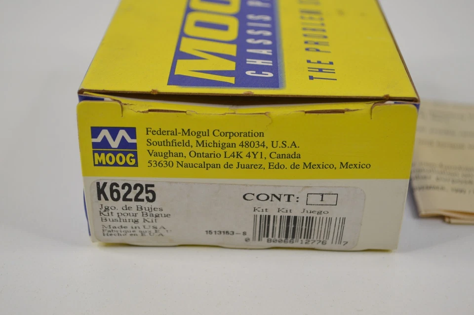 1982-1996 Pontiac Oldsmobile Rack Pinion Steering Mount Bushing Kit Moog K6225 - Image 2 of 4