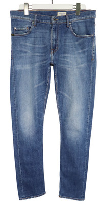 TIGER OF SWEDEN Pistolero Jeans Mens W34/~L31 Slim Blue Denim Faded Whiskers