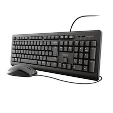 Trust Keyboard & Mouse Full-Size UK QWERTY 23979 Black