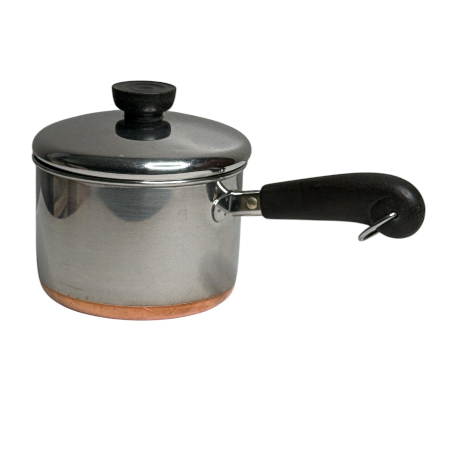Vintage Revere Ware 1.5 Qt Saucepan Lid Copper Bottom Rome NY USA