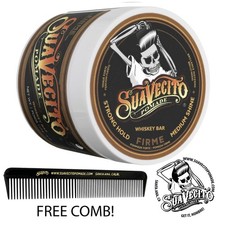 Suavecito Firme Strong Hold Whiskey Bar Pomade 4 oz