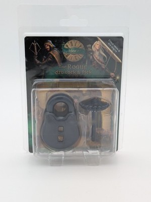 Poly Hero Dice The Rogue d20 Lock & Pick RPG Rollenspiel Tabletop NEU