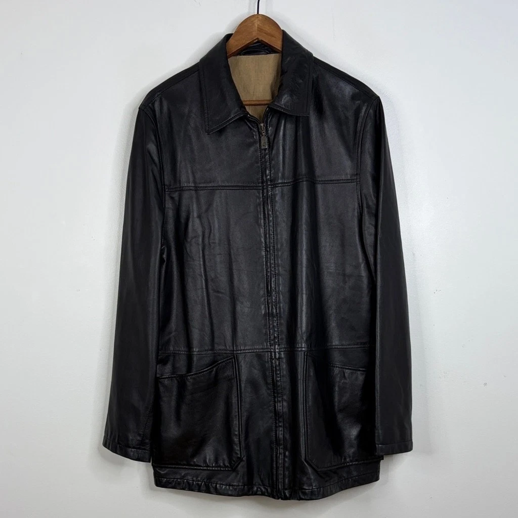 Ermenegildo Zegna Coat Leather Outer Shell Coats, Jackets & Vests
