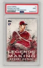 2018 TOPPS SHOHEI OHTANI RC LEGENDS IN THE MAKING PSA 9 #2 ANGELS ROOKIE MVP