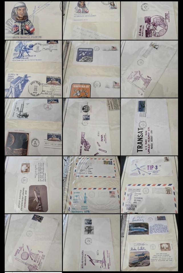 Apollo 11 NASA JASA Shuttle Missile 🚀 Haise Hermaszewski Signed Stamp Cover Lot - Image 2 of 4