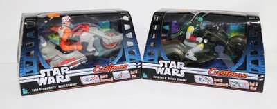 Star Wars Customs Choppers - Lot of 2 - Luke Skywalker/Bobba Fett - New & Sealed