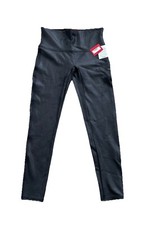 Spanx Faux Leather Legging With Contour Power Waistband Womens Black XL NWT