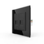 LIVOLO Telefon- und Computerdose VL-C7-1TC-12 + VL-C7-SR-12-A Schwarz