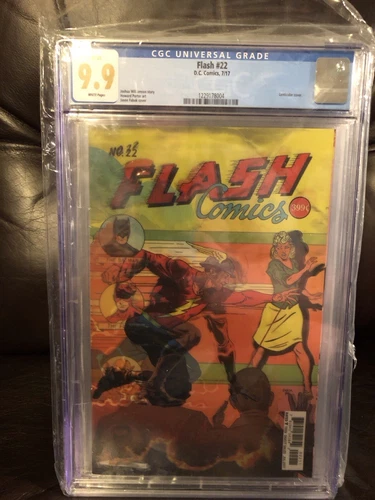 DC Comics Flash #22 Lenticular 3D Variant Graded Cover CGC 9.9 Comic