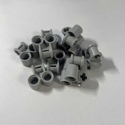 10x Lego Technic Pin Verbinder senkrecht Doppelt 32291 Technik Light Bluish Gary