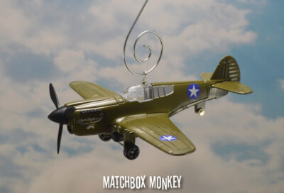 Curtiss P-40 E Warhawk Airplane Christmas Ornament Jack Landers