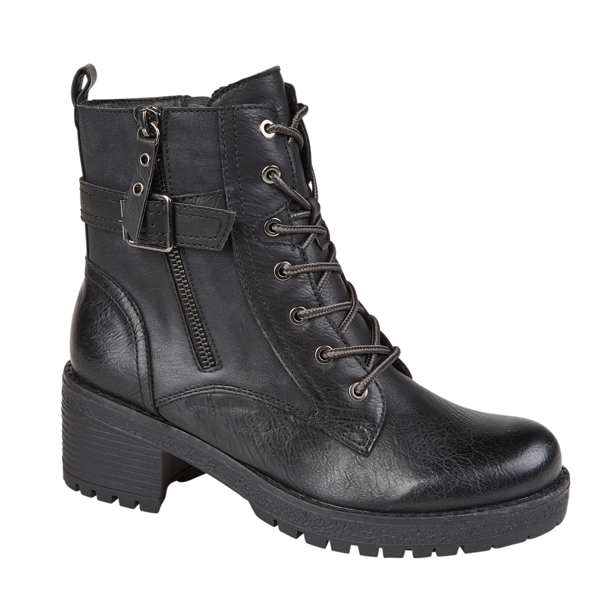 1300 STM SULL NERO BIKERS TACCO BASSO DONNA - STELIO MALORI - Paolo - Foto 6