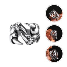 Adjustable Rings for Men Dragon Claw Costume Decoration Man