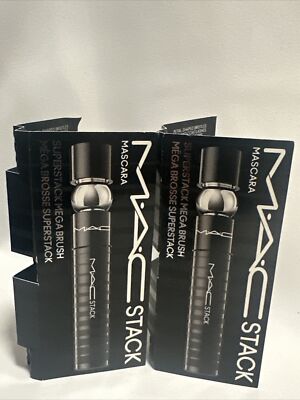 2x M·A·C Stack Mega Brush Mascara for Women's - 0.07 Fl.oz/2.1ml