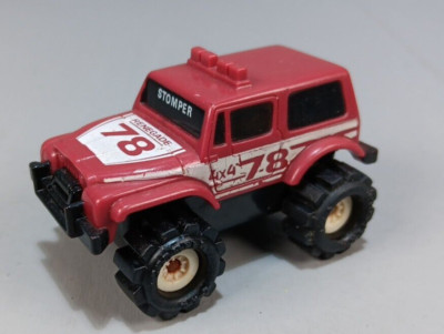 Vintage SCHAPER Stomper Renegade 4x4 Jeep Maroon McDonalds Non Powered