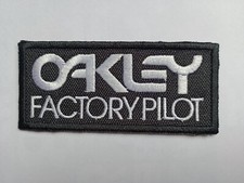 OAKLEY FACTORY PILOT PATCH BADGE BMX MX MOTOCROSS SX MTB SKATE SK8 SURF BIKE NEW