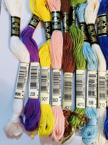 DMC Embroidery Floss Lot of 25 Skeins Mouline Special Cotton Assortment #62 - Picture 2 of 5