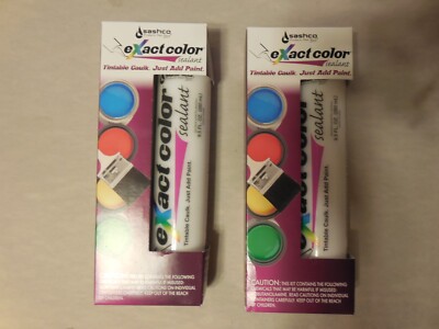 2 eXact Color 12010 Caulk Kits, White, -30 to 250 deg F, 9.5 oz Cartridge