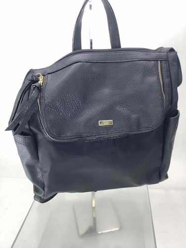 NWT Tutilo Black Nylon Faux Leather 