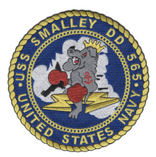 5" DD-565 USS SMALLEY EMBROIDERED PATCH 