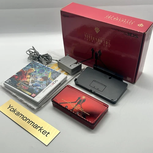 Nintendo 3DS Gundam Char Customized Edition PREMIUM BOX Console stylus Very Good