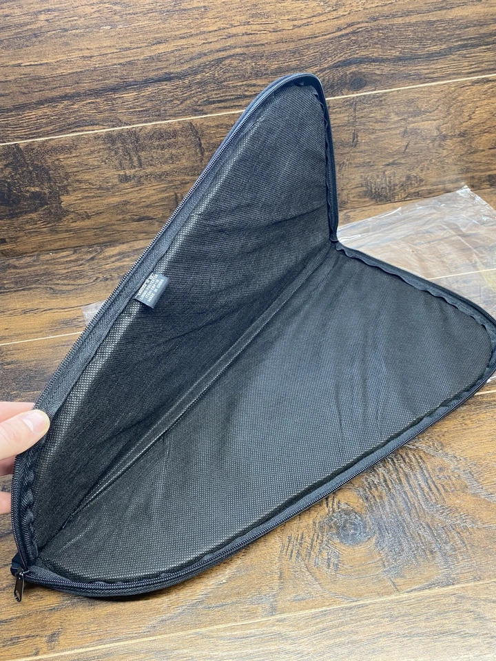 Cabela's Heavy Duty Negro Estuche Suave Acolchado Cremallera Grande Pistola Pistola Bolsa 16" Nuevo Foto 3 de 4