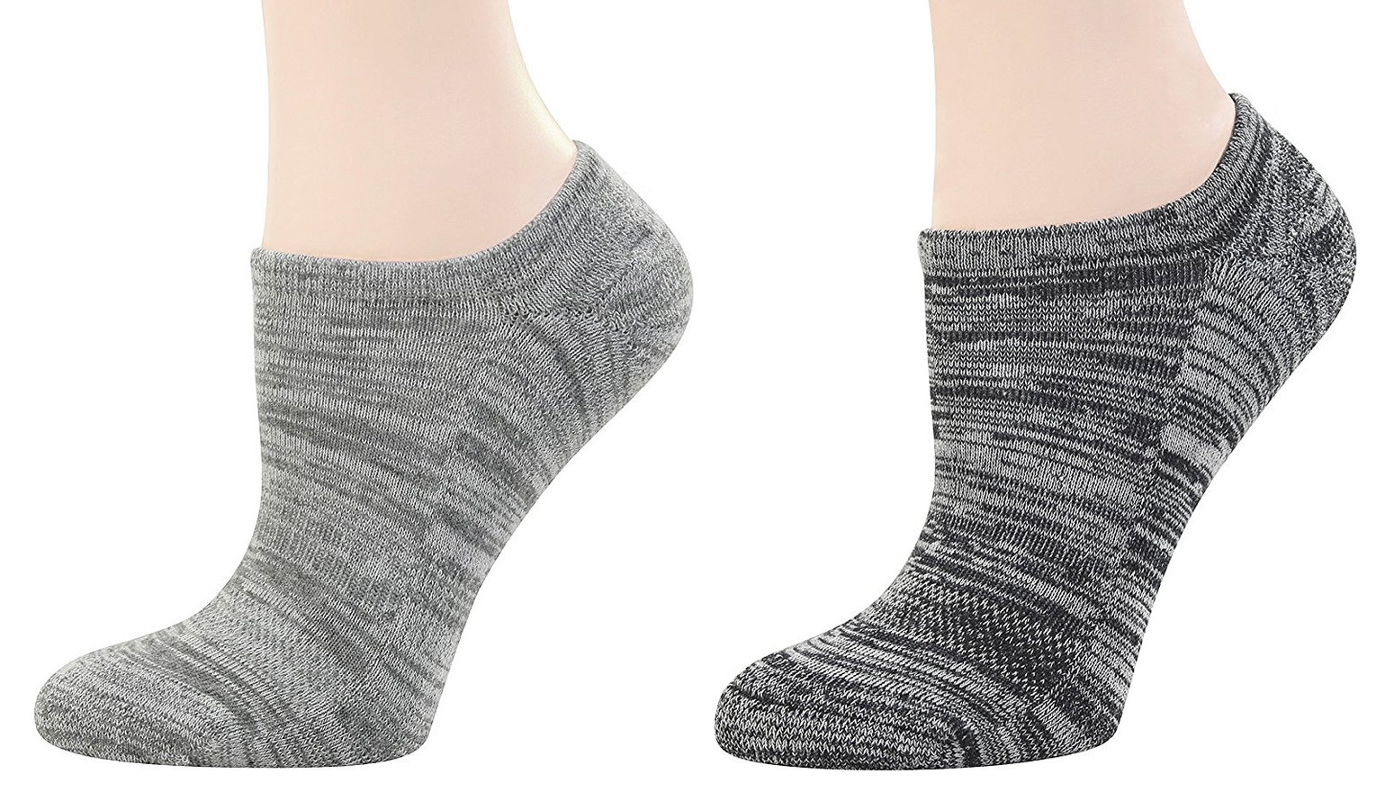 SAOLA Calze donna bambù atletiche no show grip tacco suola ammortizzata punta senza cuciture WF01