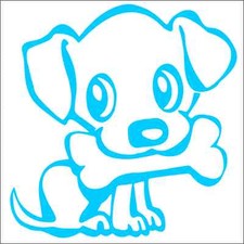 Cute Puppy Dog Vinyl Decal / Sticker 2(TWO) Pack