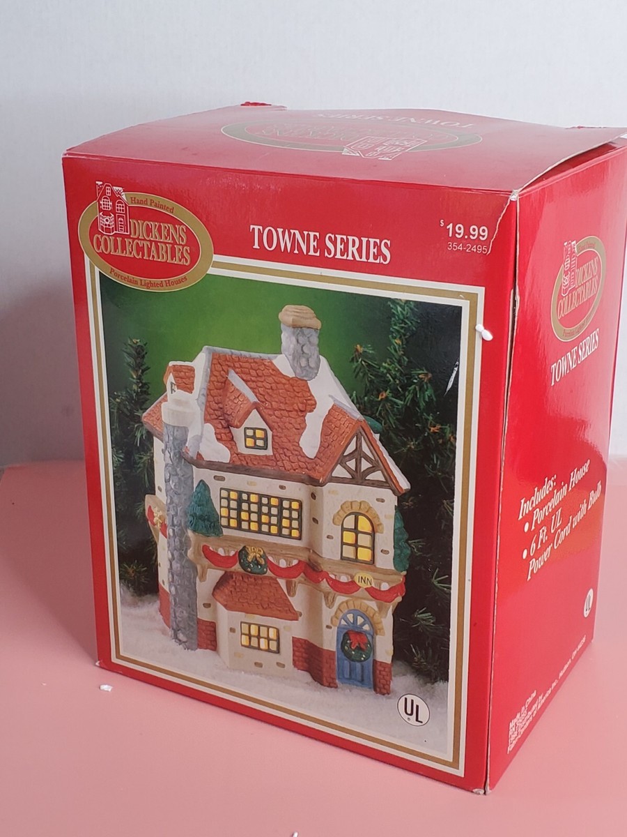 Dickens Collectables Towne Series Lighted Inn Porcelain House