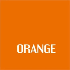 24" x 12" - Orange - Outdoor, Permanent Adhesive Vinyl for Signs, Decals