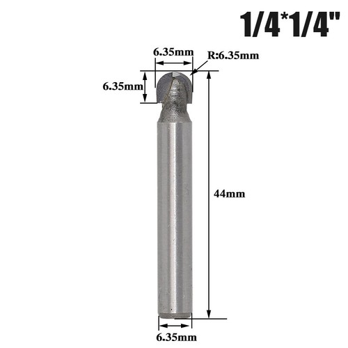 Ball End Router Bit Round Milling Cutter TCT Carbide Cutter 1/4" 1/2" Shank - Picture 10 of 30