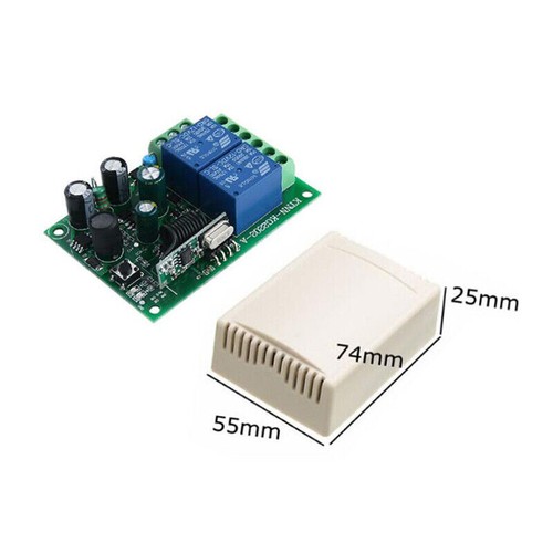 2CH 433 MHz Funk Fernbedienung Garagentor Funk Handsender+Empfänger Kits DE - Bild 5 von 7