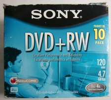 Sony accucore DVD-RW 1x-2x4.7gb (5 pack) (4901780763054)