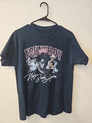 YoungBoy Never Broke Again Graphic T-shirt Men's Medium Black