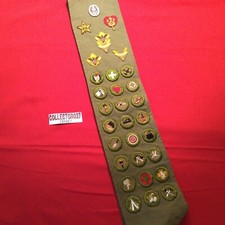 Boy Scout 1920s-30s Merit Badge Sash Type 1 E...