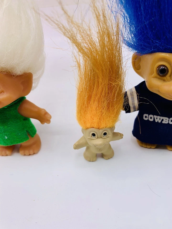 Russ Berrie Trolls Dallas Vaquero Enfermera Traje de Baño Top Sombrero Lote de 8 Foto 4 de 4