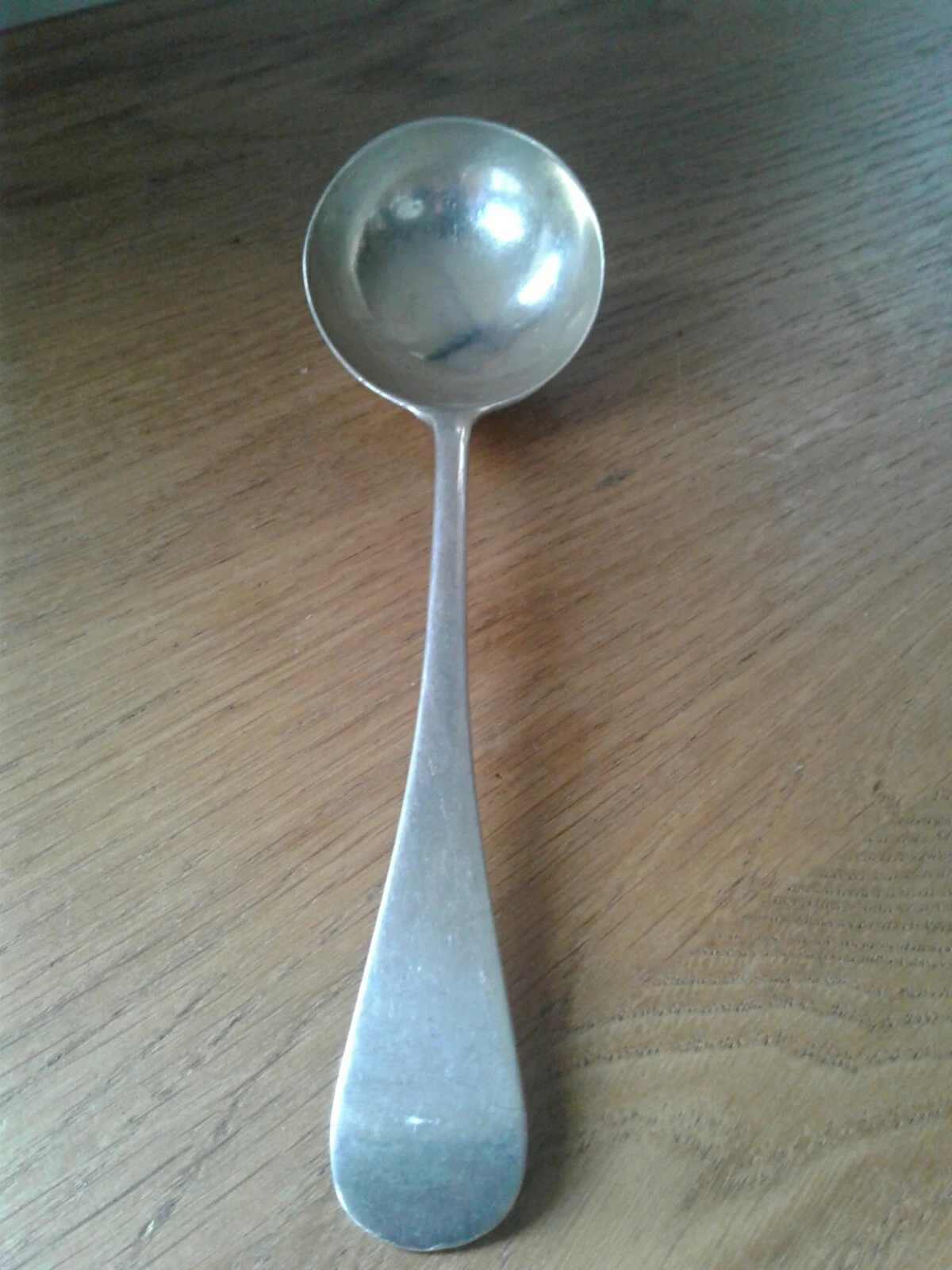 ANTIQUE SOLID STERLING SILVER OLD ENGLISH SAUCE LADLE LONDON 1913